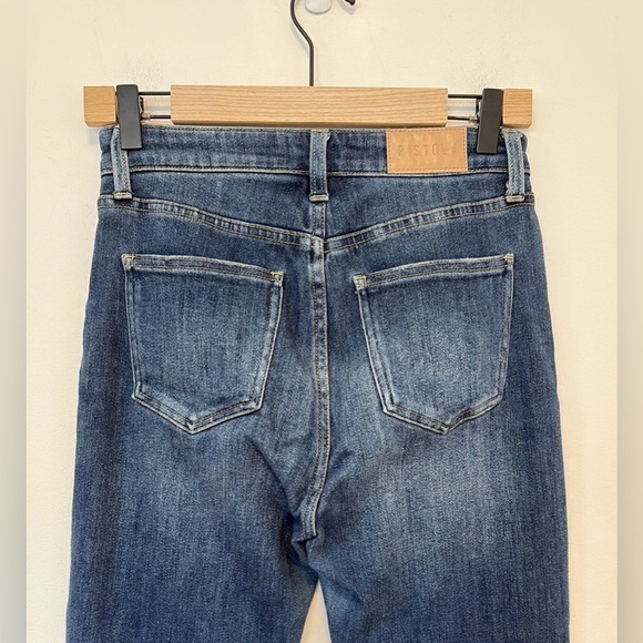 Pistola Teagan Front Slip High-Rise Vented Slim Jeans , sz 27 - Picture 5 of 11
